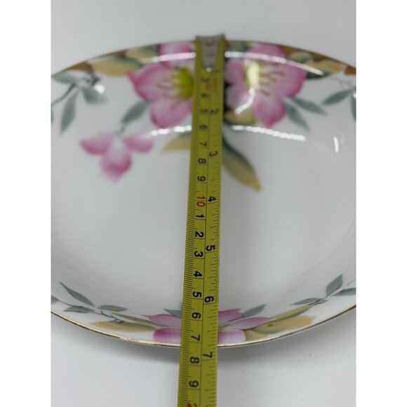 VTG Noritake Azalea Gold 9"x6.75" Cake Cookie Serving Plate Floral White JAPAN - Picture 8 of 9